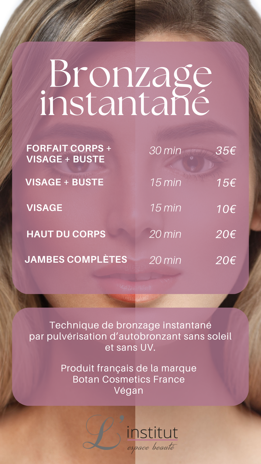 Tarifs institut de beauté — slide 2